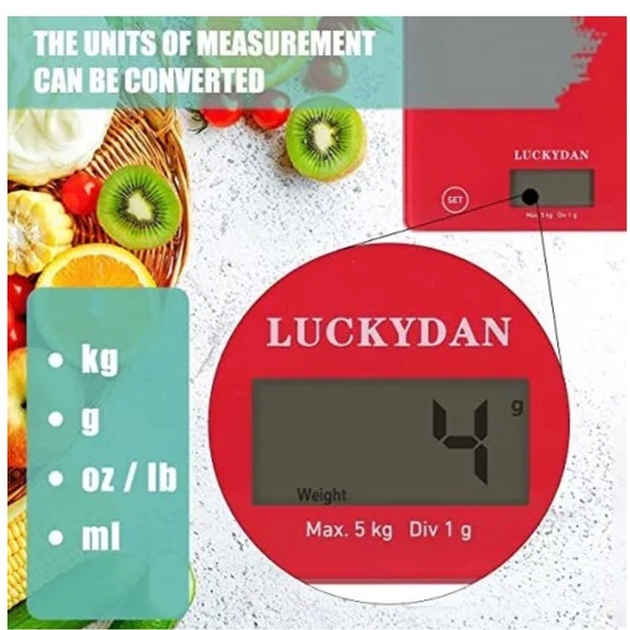 NWOT Lucky Dan Digital Kitchen Scale - Picture 9 of 11